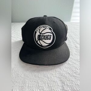 HOUSTON ROCKETS New Era Black 9FIFTY Snapback Hat Pre-Owned